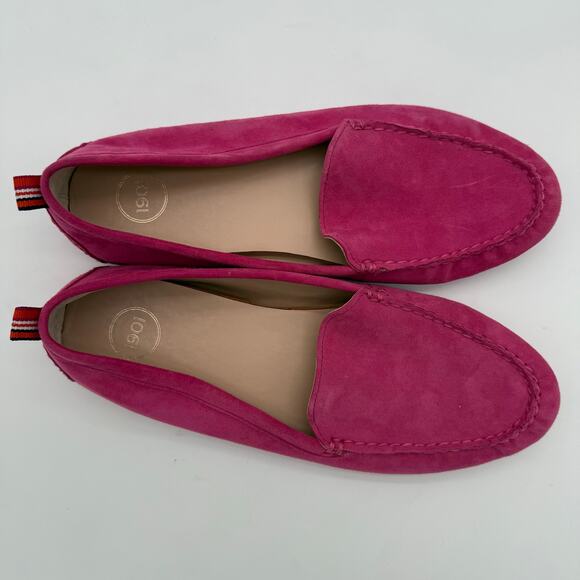 1901 Taite Moc Loafer Leather Preppy Fuchsia Comfort Lightweight  9.5 - Picture 2 of 6